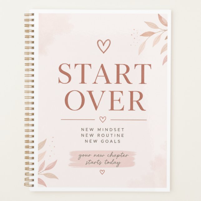 Neustart-Planer – Weiblich Planer (Vorderseite)