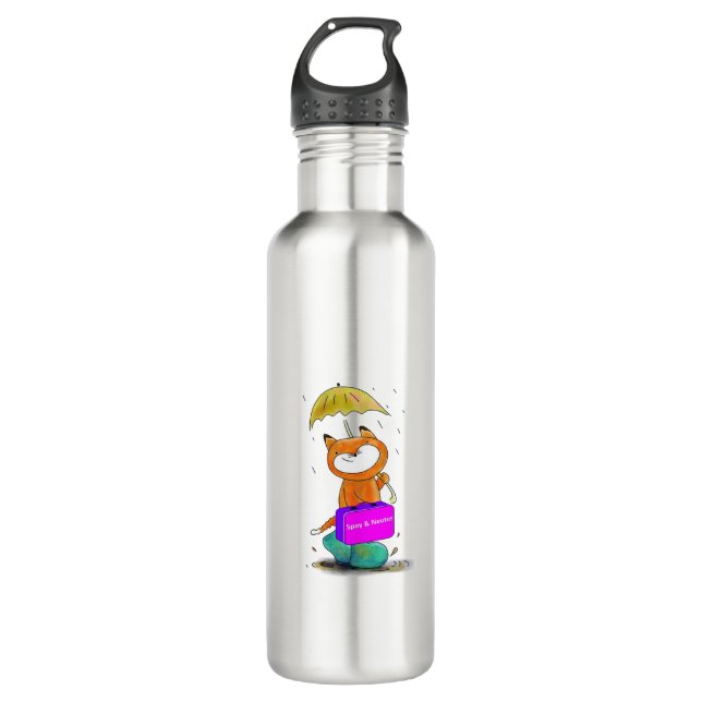 Neuter cat edelstahlflasche (Vorderseite)