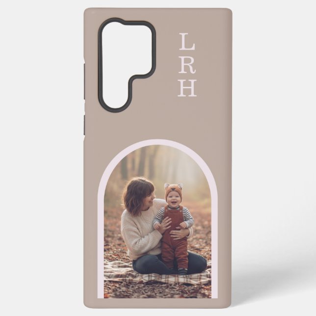 Neutral Arch Frame Photo Monogram   Samsung Galaxy Hülle (Rückseite)