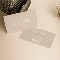 Neutral Beige Creme Minimalistisch Boho Chic Moder