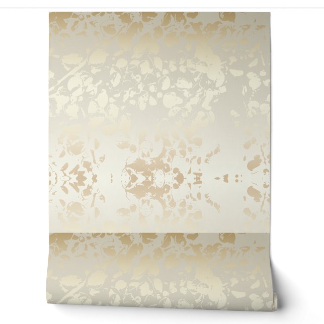 Neutral Beige Floral Seamless Wallpaper  Tapete (Abrollen)