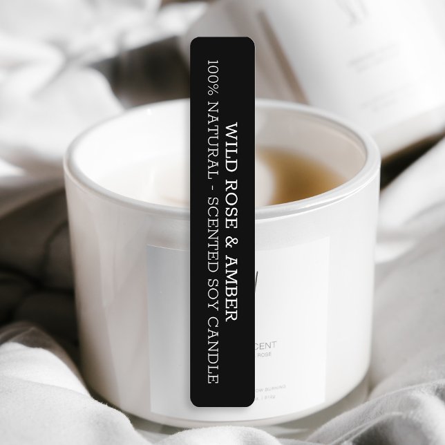 Neutral Black Candle Tamper-proof Siegel Labels Etiketten (Von Creator hochgeladen)