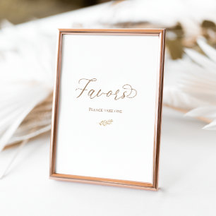 Neutral Boho Baby Brunch-Favoriten Tischaufsteller