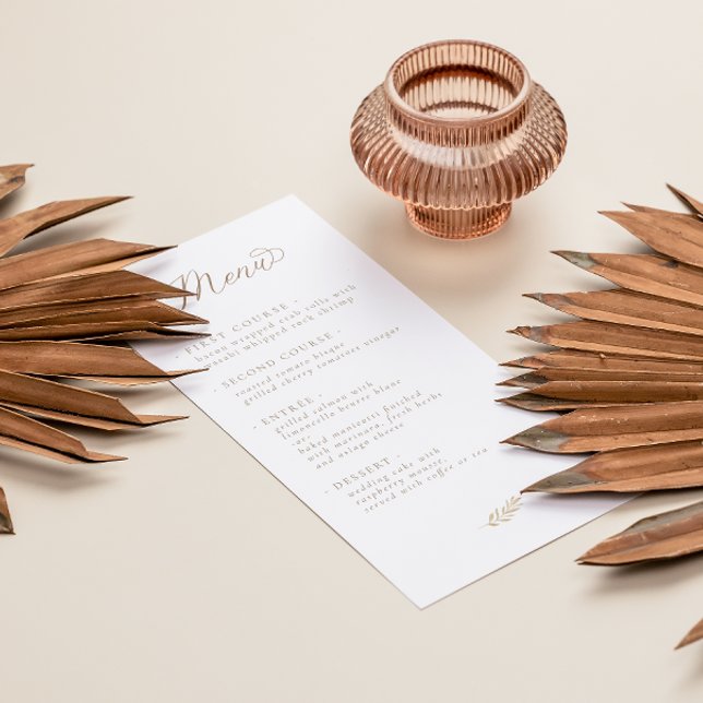 Neutral Boho Baby Brunch Menükarte (Von Creator hochgeladen)