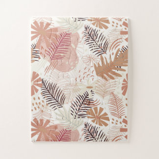 Neutral Boho Tropical Foliage