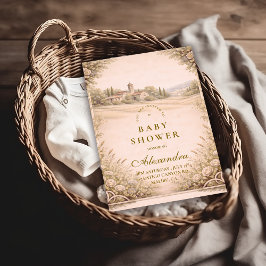 Neutral Botanical Garden Baby Shower Einladung