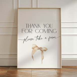 Neutral Bow Danke, dass du gekommen bist Pedestal Sockelschild