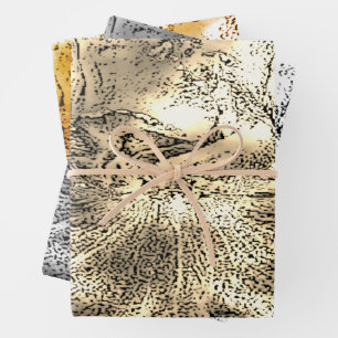 "Neutral & Chic" Set für Flachfolien Geschenkpapier Set