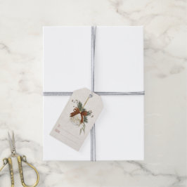 Neutral Christmas Gift Tag With Ornament Geschenkanhänger