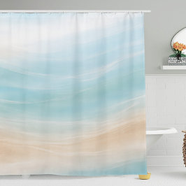 Neutral Coastal Shower Curtain Duschvorhang