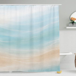 Neutral Coastal Shower Curtain Duschvorhang