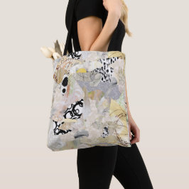 Neutral Elegant Abstract Collage Design Tasche
