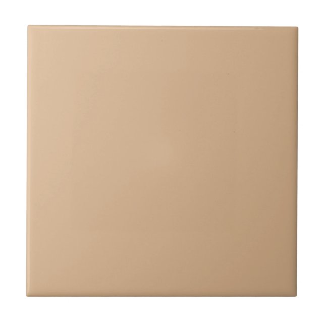 Neutral elegant Elfenbeinbeige - Keramik Tile Fliese (Vorderseite)