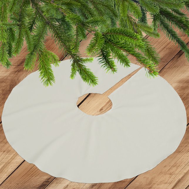 Neutral Elegant Ivory White - Polyester Tree Skirt Weihnachtsbaumdecke (Von Creator hochgeladen)