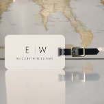 Neutral Elegant Moderner Minimalistischer Monogram Gepäckanhänger<br><div class="desc">Erleben Sie Ihre Reise mit unserem Classic Elegant Modern Minimalistischen Monogram Gepäcktag. Dieses liebevoll gestaltete Accessoire verbindet zeitlose Eleganz mit zeitgemäßem Minimalismus und sorgt dafür, dass sich Ihr Gepäck durch Eleganz hervorhebt. Dieses Gepäckanhänger ist mit Präzision und Liebe zum Detail gestaltet und ist mehr als nur ein praktisches Objekt; es...</div>