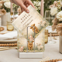 Neutral Farm Friends Baby Shower