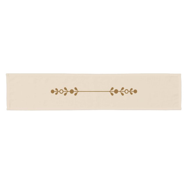 Neutral Farmhouse Rustic Floral Table Runner  Kurzer Tischläufer (Horizontal)