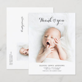 Neutral für das moderne Geschlecht Danke Baby Ankü Postkarte