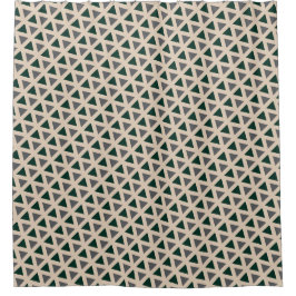 Neutral geometric triangle Shower Curtain Duschvorhang