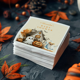 Neutral Ghost Halloween Kinderdusche Serviette