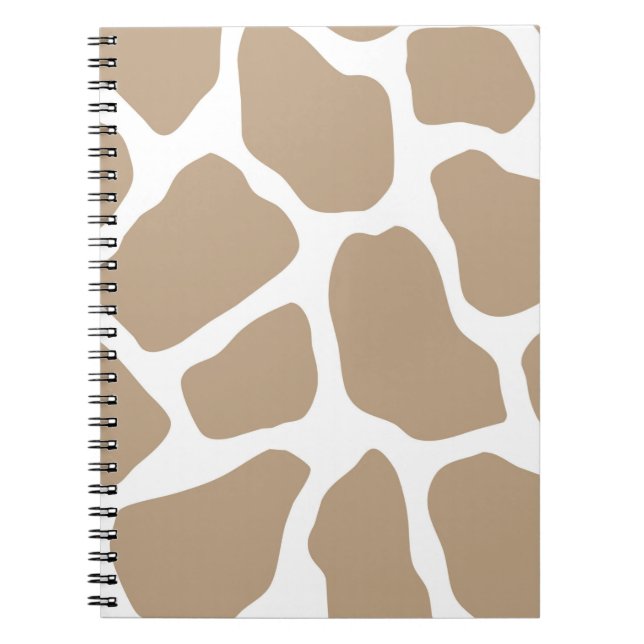 Neutral Giraffe Print Notizblock (Vorderseite)