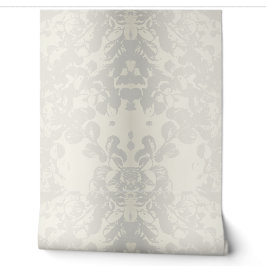 Neutral Gray Beige Floral Seamless Wallpaper  Tapete
