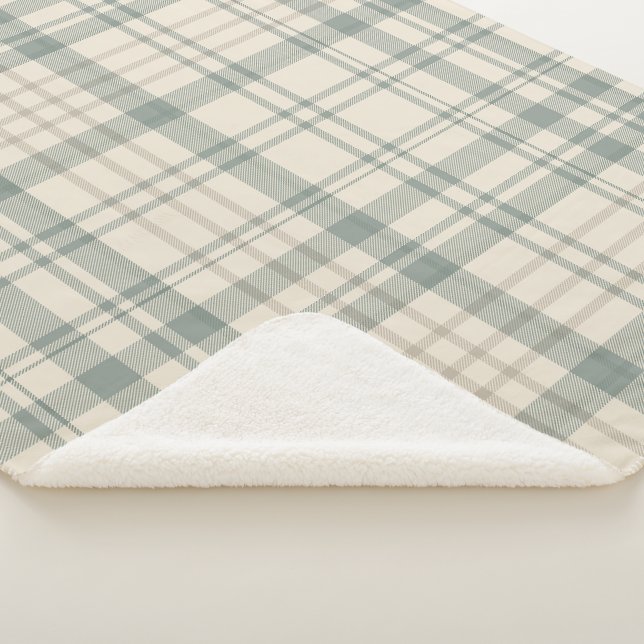 Neutral Green Beige Plaid (3/4)