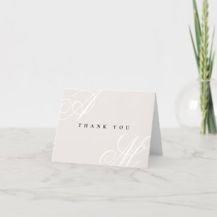 Neutral Ivory Beige Simple Wedding Danke