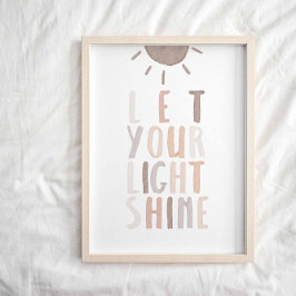 Neutral lass dein Lichtstrahlposter Poster