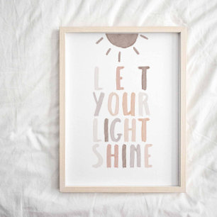 Neutral lass dein Lichtstrahlposter Poster