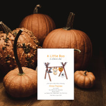 Neutral Little Boo Halloween Baby Shower