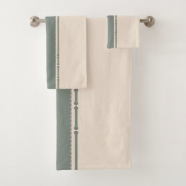 Neutral Minimalist Striped – Simple and Sleek Badhandtuch Set