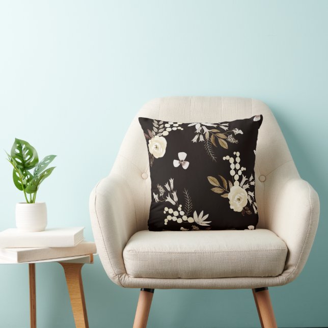 Neutral Minimalistisch Beige Cozy Kissen (Stuhl )