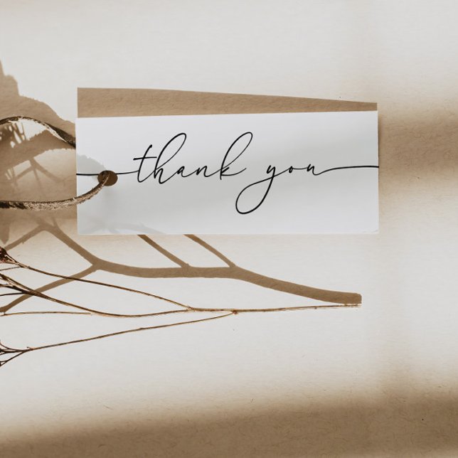 Neutral Modernes Black Business dank You Card (Von Creator hochgeladen)