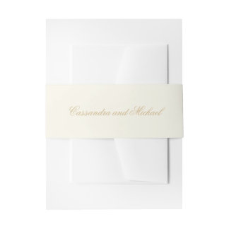 Neutral \ Offwhite Wedding  Einladungsbanderole