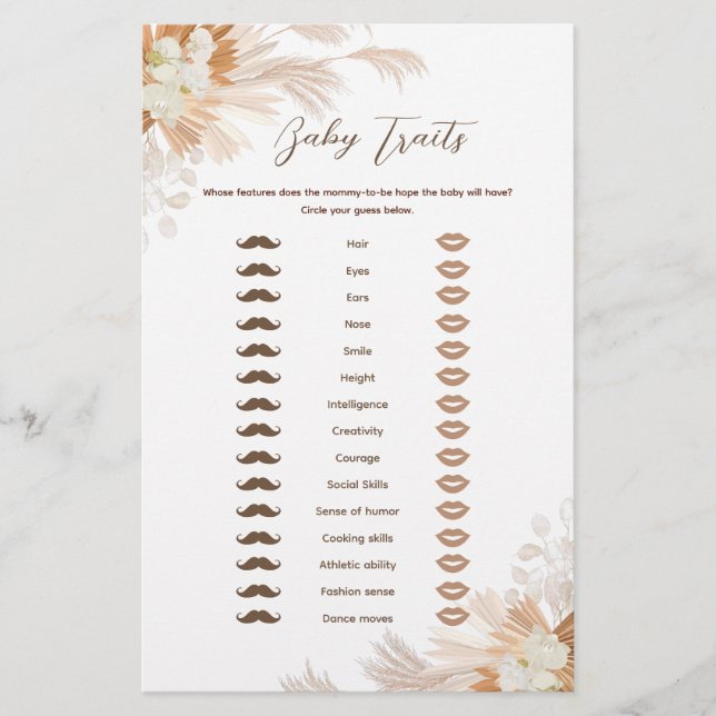 Neutral Pampas Baby Tracks Flyer (Vorne)