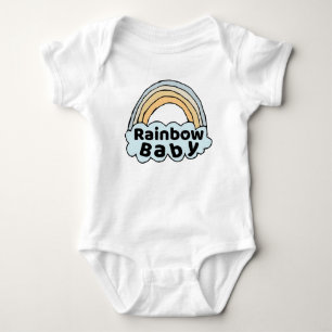 Neutral Rainbow Baby Birth Segen Birth Miracle Strampler