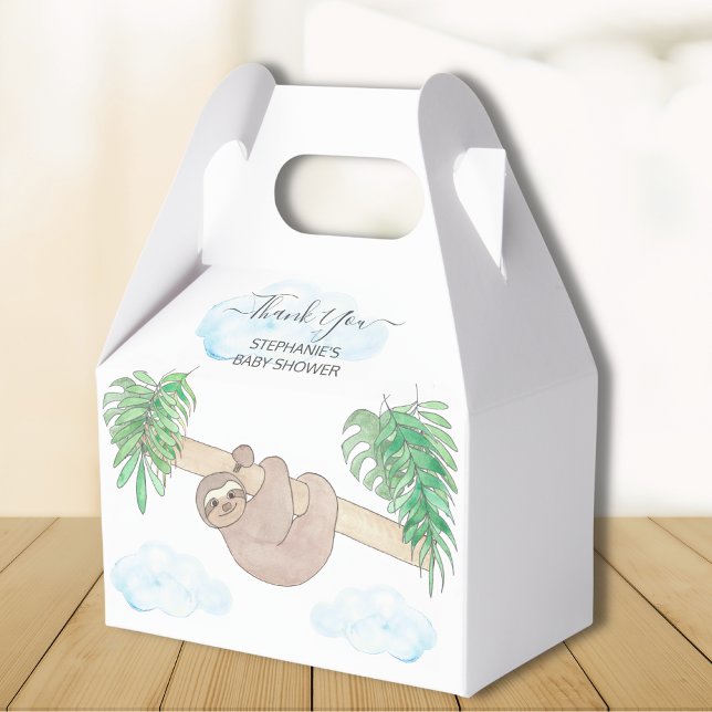 Neutral Sloth Baby Dusche Geschenkschachtel (Von Creator hochgeladen)