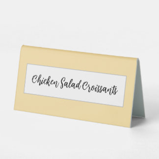 Neutral Tabletop Sign for Showers & Events Tischaufsteller