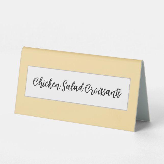 Neutral Tabletop Sign for Showers & Events Tischaufsteller (Vorderseite)