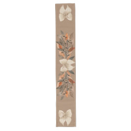 Neutral “Thanksgiving Taupe Leaves” Table Runner Großer Tischläufer