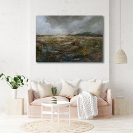 Neutrale Abstrakte Landschaft Impressionistische K Poster