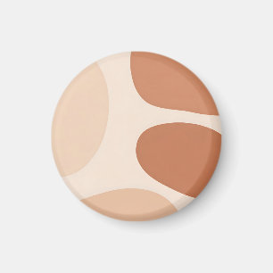 Neutrale Abstrakte Organische Formen Boho Minimali Magnet