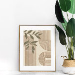 Neutrale Abstrakte Regenbogen und botanische Wall  Poster<br><div class="desc">Diese neutrale Abstrakte Regenbogen und die botanische Wandkunst sind eine großartige Wahl für ein neutrales oder böhmisches Interieur.</div>