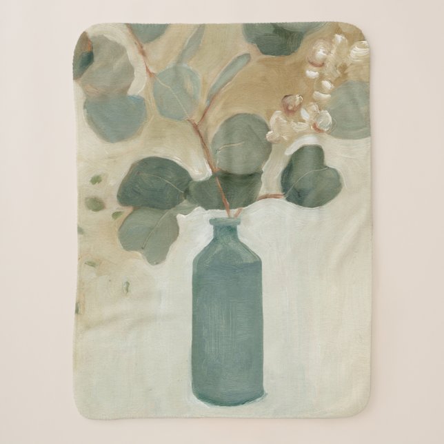 Neutrale Anordnung - Grünflächen in Vase Sherpadecke (Vorderseite)