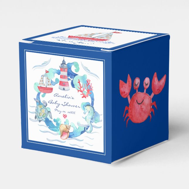Neutrale Aquarellendusche Geschenkschachtel (Vorderseite)