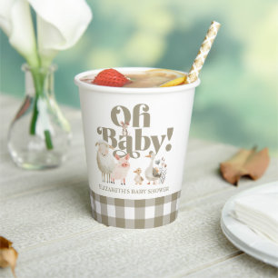 Neutrale Baby-Baby-Baby-Babydusche für niedliche G Pappbecher