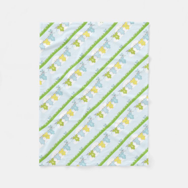 NEUTRALE BABY-DUSCHEN-PARTY-EINZELTEILE FLEECEDECKE (Vorderseite)