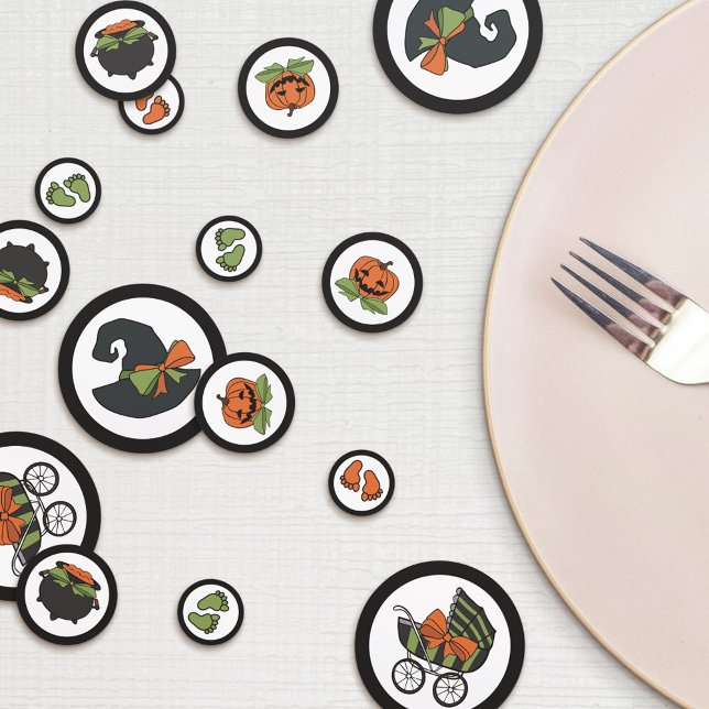 Neutrale Babybrauerei mit Halloween-Kinderdusche Konfetti (Von Creator hochgeladen)