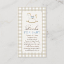 Neutrale Babyduschbücher für Babykarte